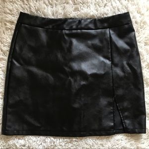 Black Leather Skirt